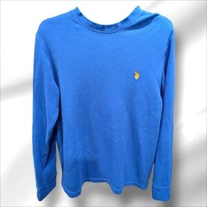 Polo Ralph Lauren Thermal Shirt Men Medium Long Sleeve Blue M